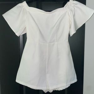 WHITE OPEN BACK ROMPER